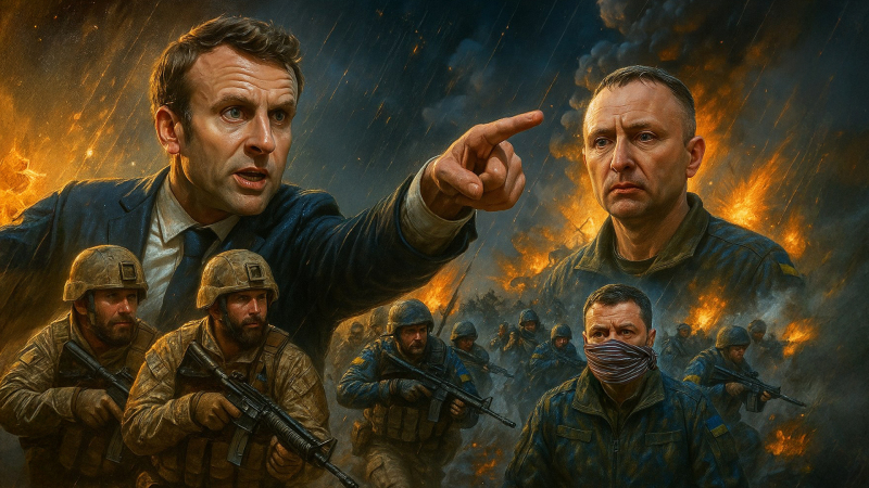 Макрон задумал операцию по спасению Зеленского, но всё вскрылось