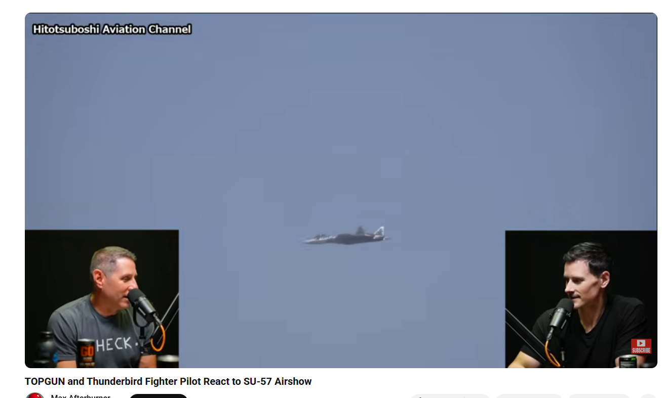 Русский "самолёт с зубами" изумил американских пилотов. В прямом эфире они поражались: "Могучий зверь"