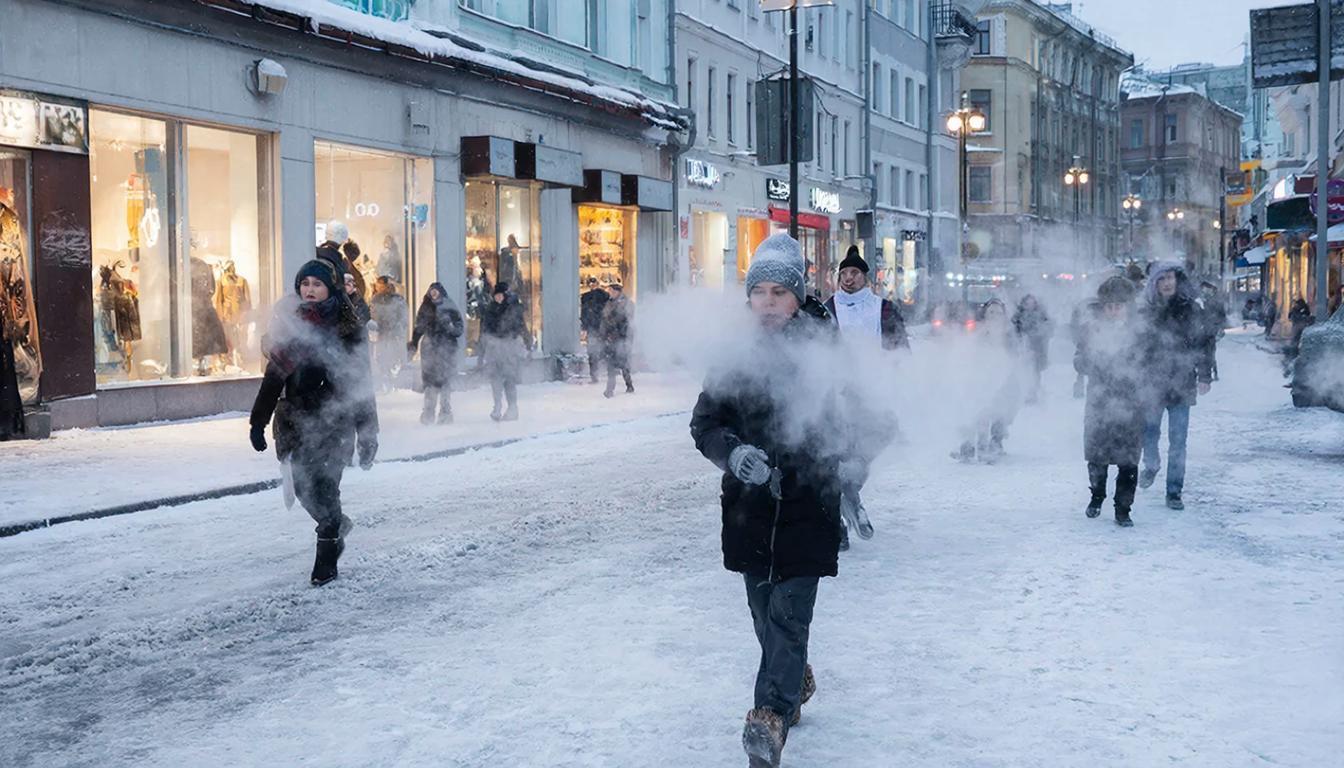 Пора утепляться! На смену снегопадам идут сильные морозы. Москве, Петербургу и другим городам выдано предупреждение