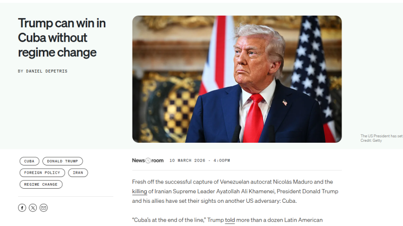 Мадуро – захватил, Хаменеи – убил. А вот что ждёт Кубу: В Британии раскрыли замысел Трампа