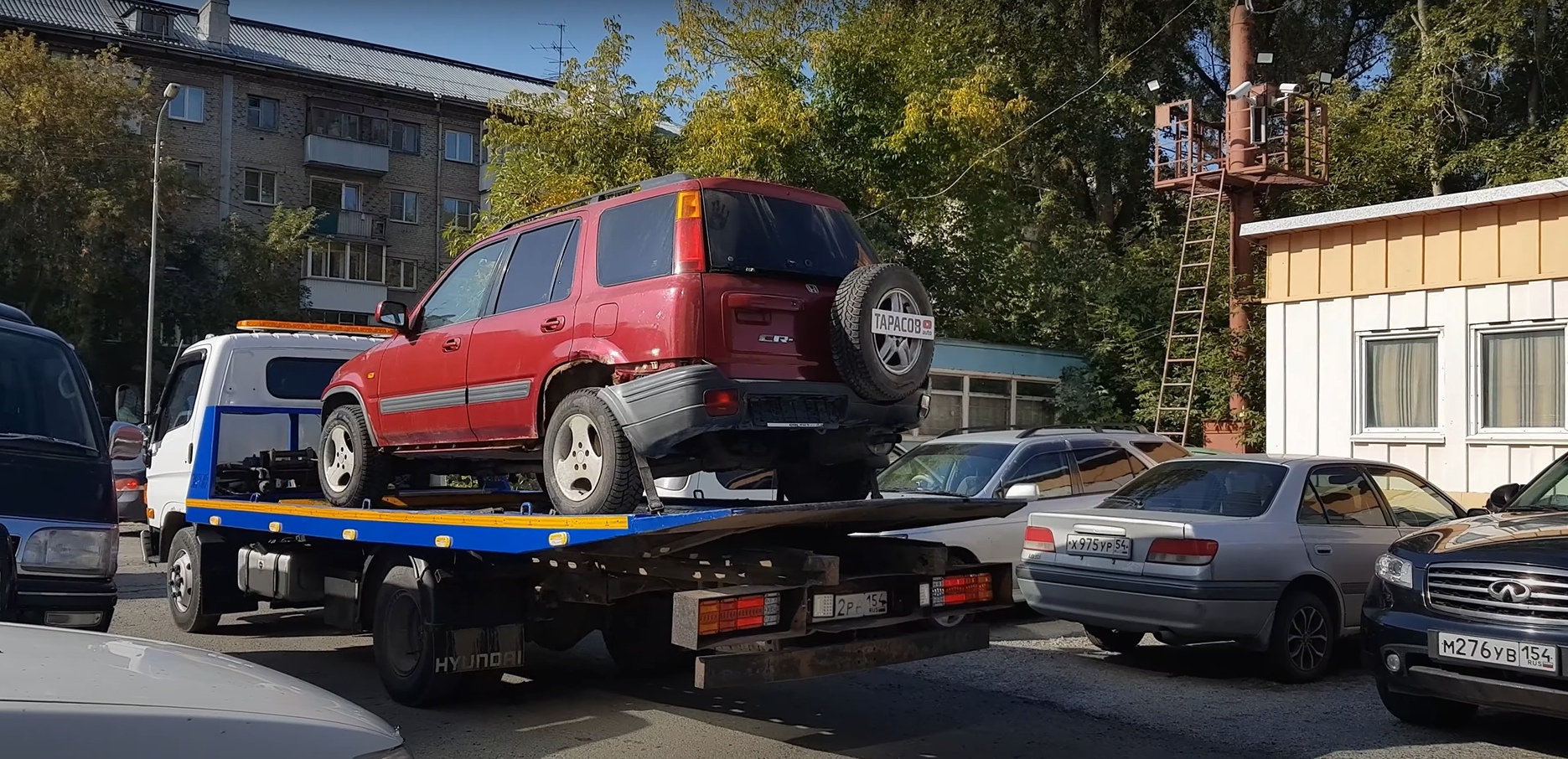 Новосибирские автоблогеры восстанавливают утонувшую Honda CR-V