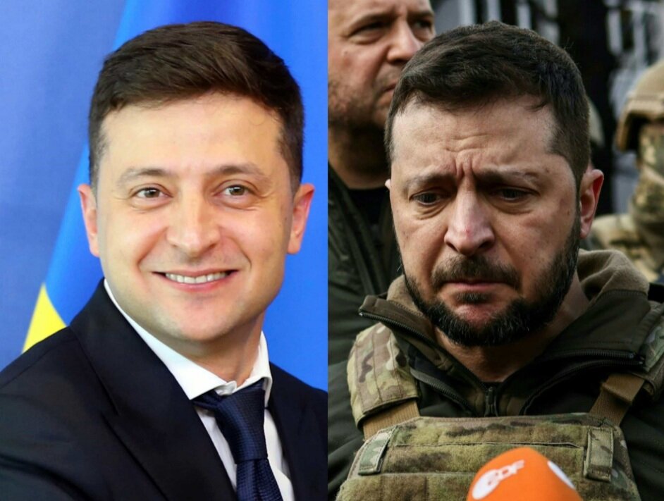 Как выглядел зеленский до и после войны Не грудь в крестах, а голова в кустах! Украинский народ оценил пять лет правлени