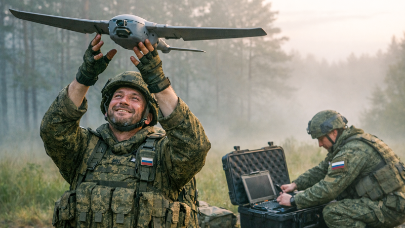 "АК-47" из пенопласта и фанеры: В США оценили российский дрон "Молния"