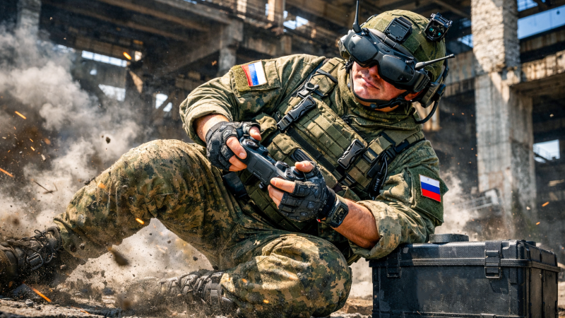 "АК-47" из пенопласта и фанеры: В США оценили российский дрон "Молния"