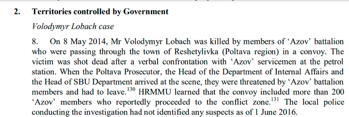Фото: Скриншот из 14-го доклада УВК ООН.