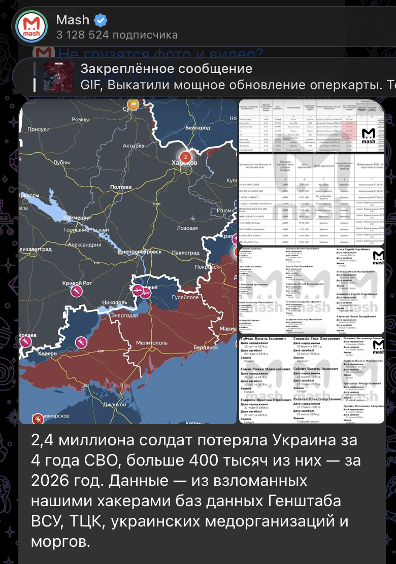 Реальные потери солдат в зоне СВО - 2,4 млн человек: Рассекречен секретный доклад