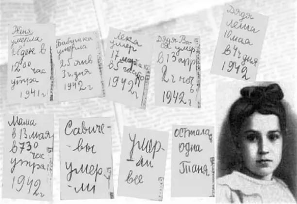 Блокада Ленинграда. 8 строк, которые изменили всё. Дневник Тани Савичевой
