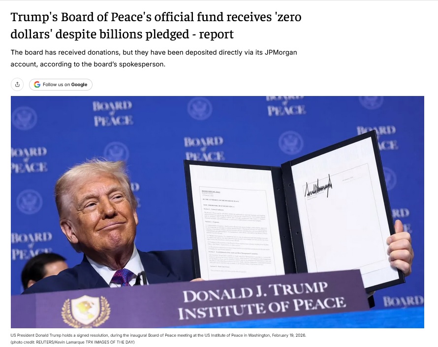Куда пропали миллиарды из фонда "Совета мира": Афера века Дональда Трампа