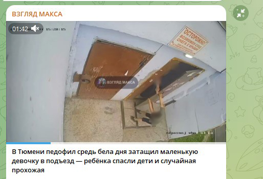 "Мама! Ма-а-ма!": Очень страшные кадры из Тюмени. Педофил посреди бела утащил маленькую девочку в подъезд