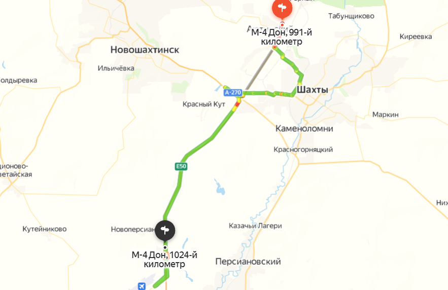 1056 км м4 дон на карте