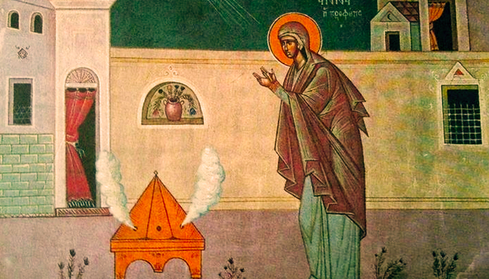 Зачатие праведною Анною Пресвятой Богородицы. Православный календарь на 22 декабря