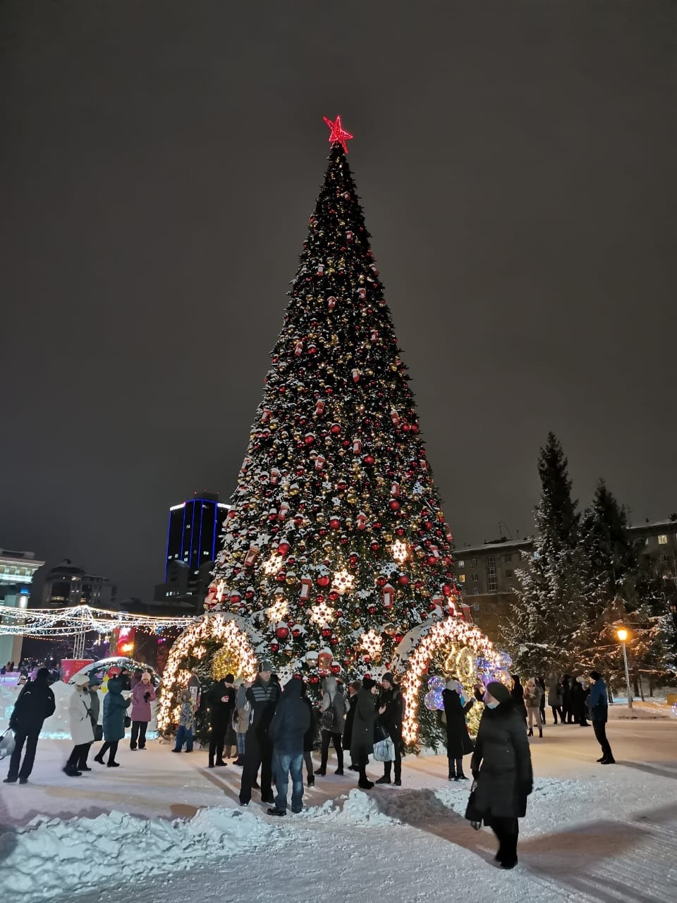 площадь ленина зимой новосибирск