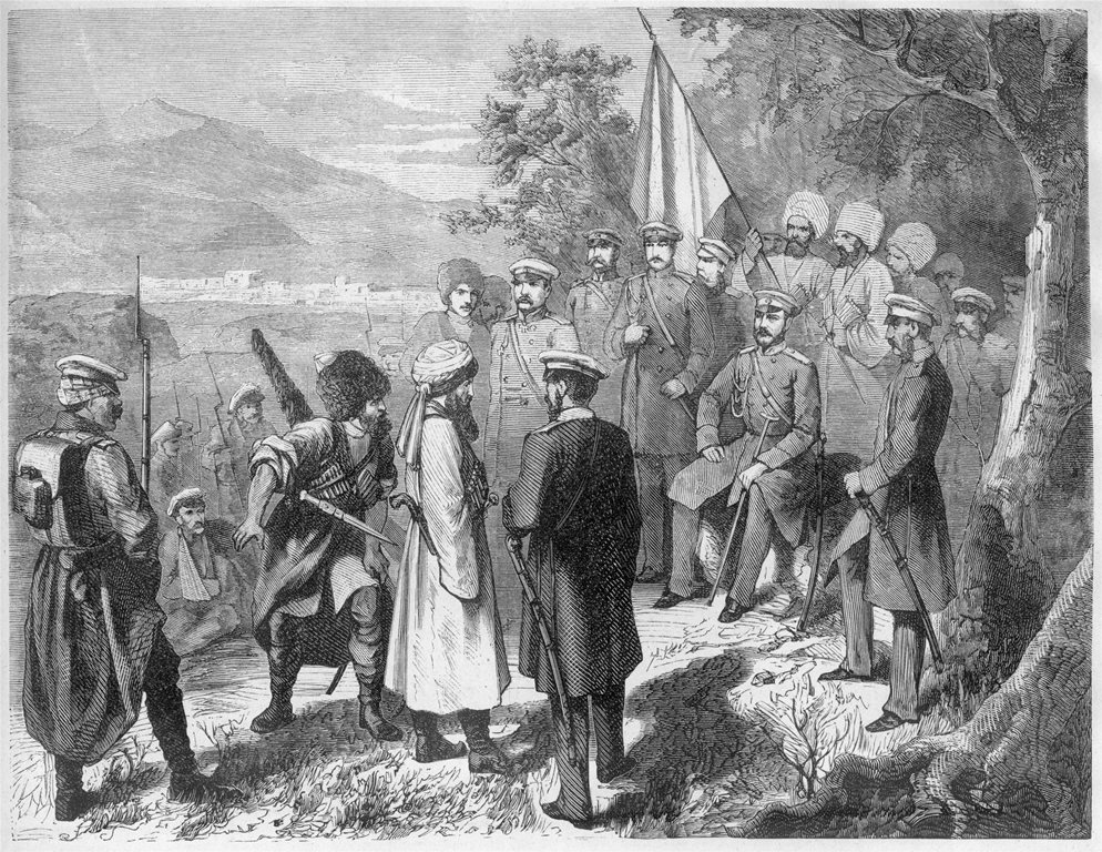 Пленение имама Шамиля русскими войсками в 1859 году. Картина Франца Рубо. Фото: Global Look Press
