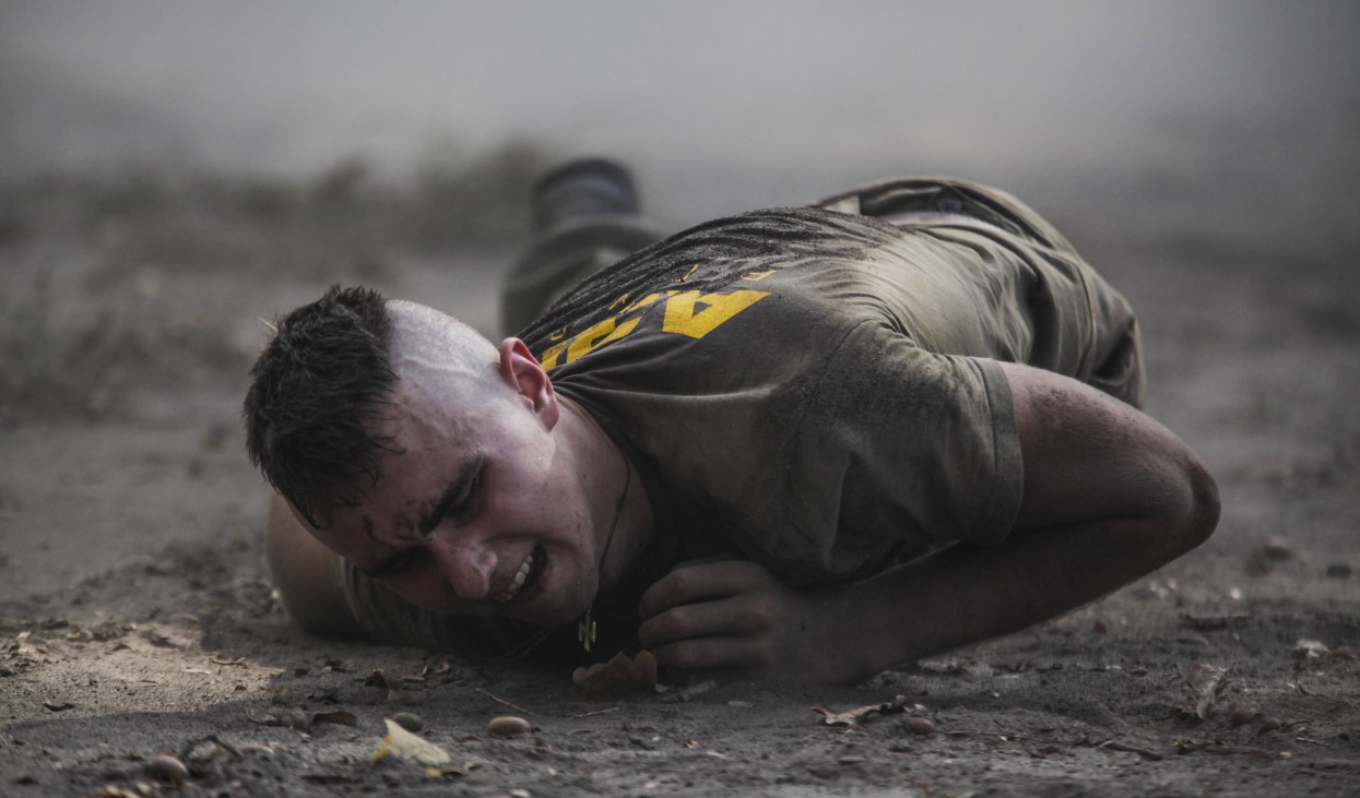 Украина, Киев, тренировка бойца ВСУ. Фото: www.globallookpress.com